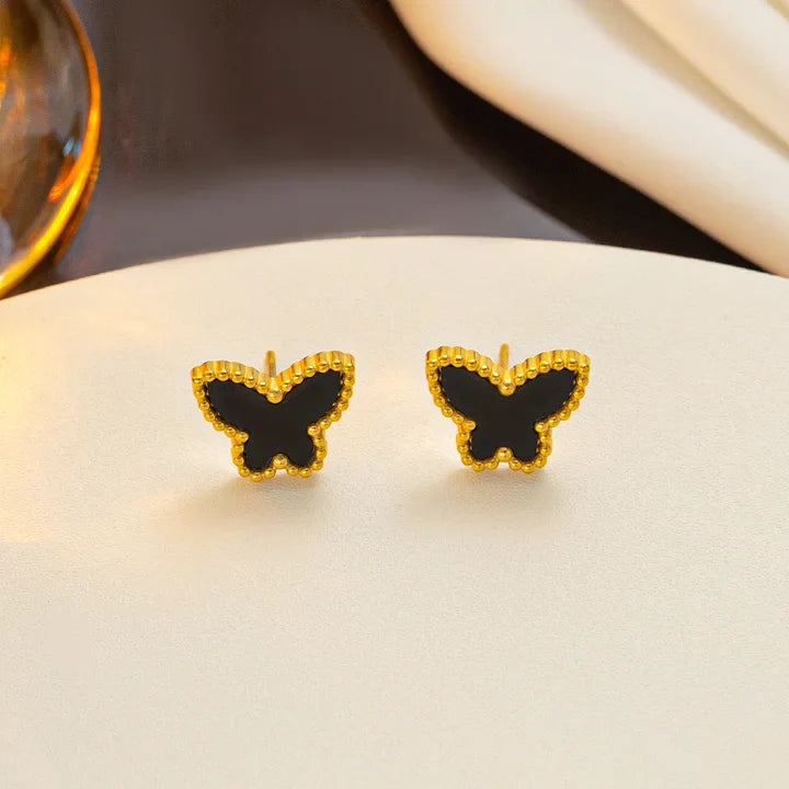 Black butterfly Earrings
