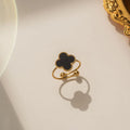 Black Van Cleef Inspired Ring