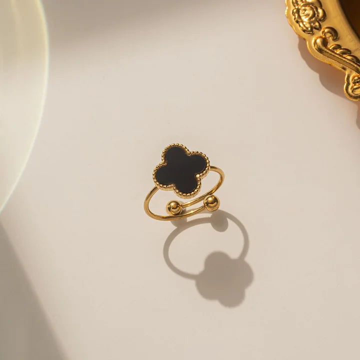 Black Van Cleef Inspired Ring