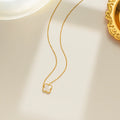 White Van Cleef Inspired Necklace