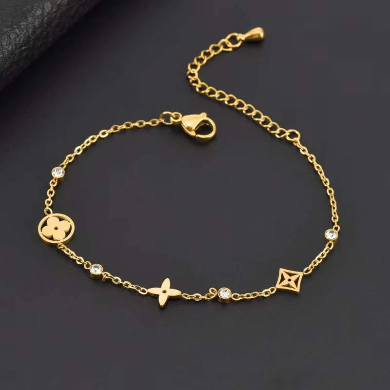 Dainty LV Inspired Bracelet