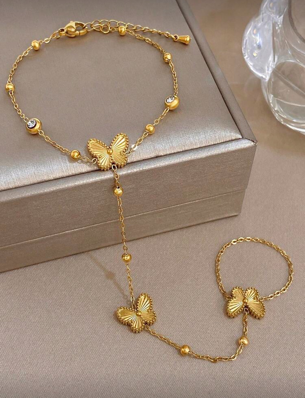 Butterfly Hand Chain - Gold