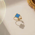 Blue Van Cleef Inspired Ring