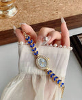 Blue Rhinestone Watch