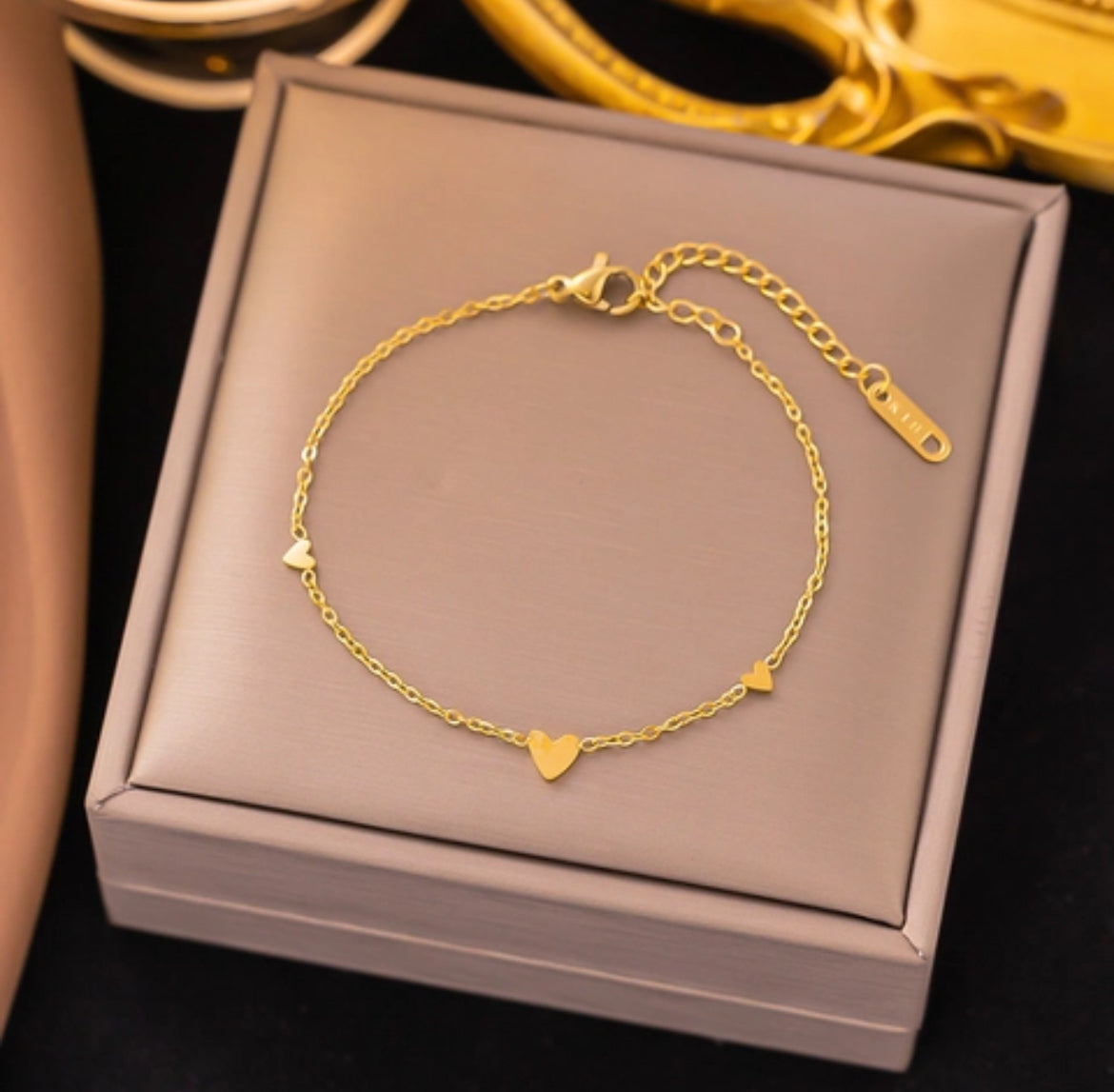 Heart Chain Bracelet