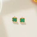 Green Van Cleef Inspired Earrings