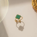 Green Van Cleef Inspired Ring