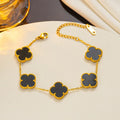 Black Van Cleef Inspired Bracelet