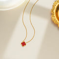 Red Van Cleef Inspired Necklace